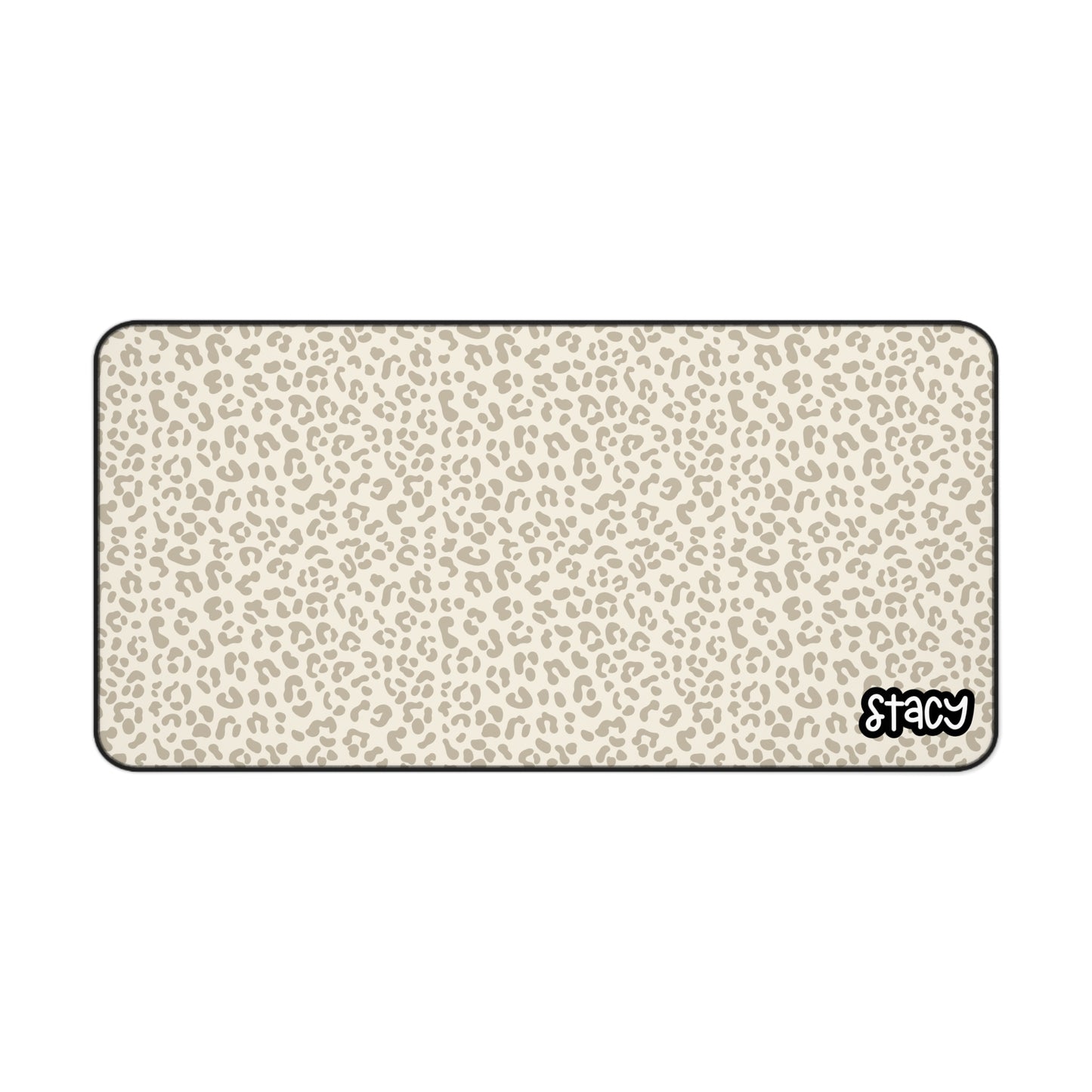 Stylish Leopard Print Desk Mat, Home Office Decor, Workplace Accessory, Gift for Students, Animal Print Desk Mat