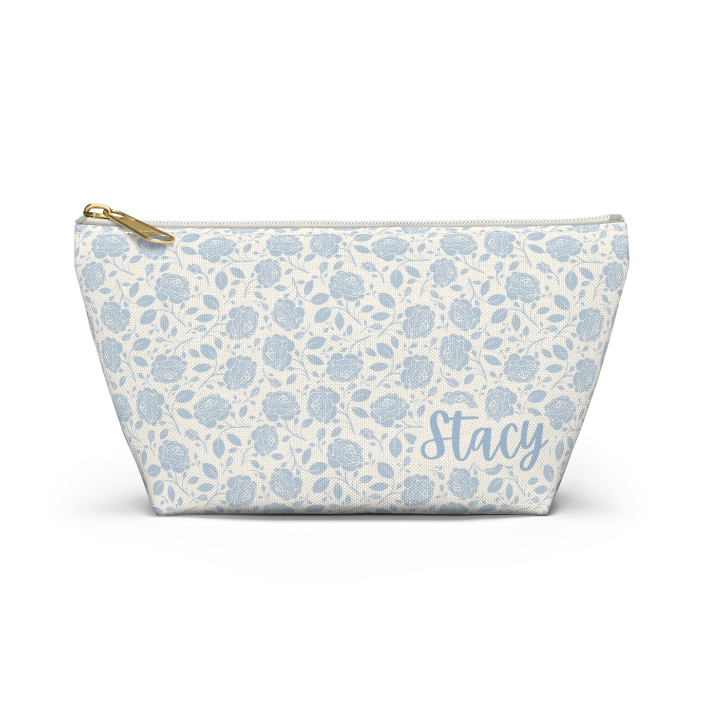 Personalized Pouch | Blue Floral Accesories Bag