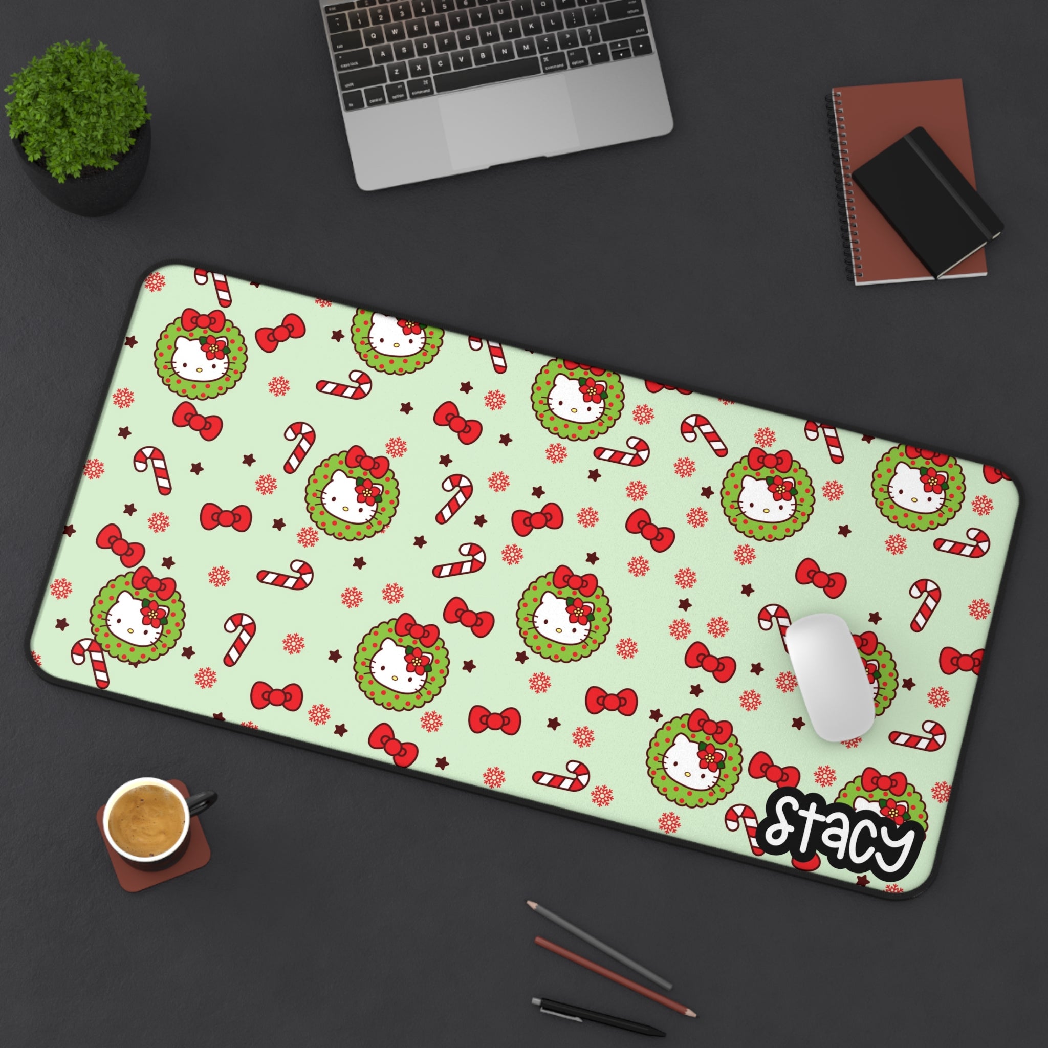Hello Kitty Holiday-Themed Desk Mat | Hello Kitty Christmas Desk Mat ...
