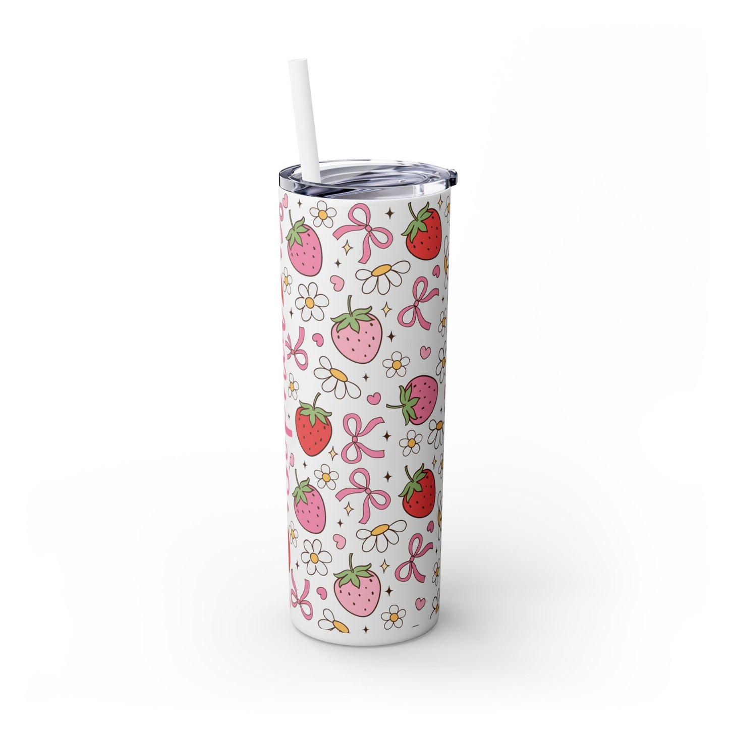 Personalized Skinny Tumbler with Straw, 20oz