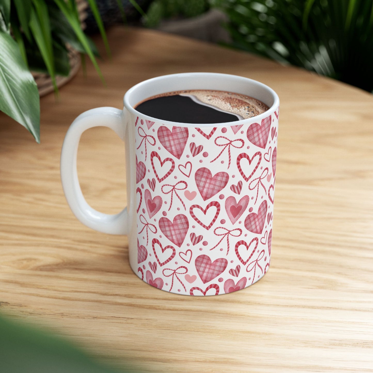 Coffee Mug (11oz) - Valentine’s Coquette Bows