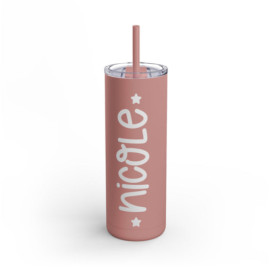 Personalized Skinny Matte Tumbler, 20oz