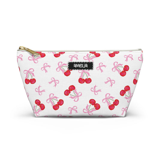 Personalized Coquette Cherries Pouch | Coquette Cherries Accesories Bag