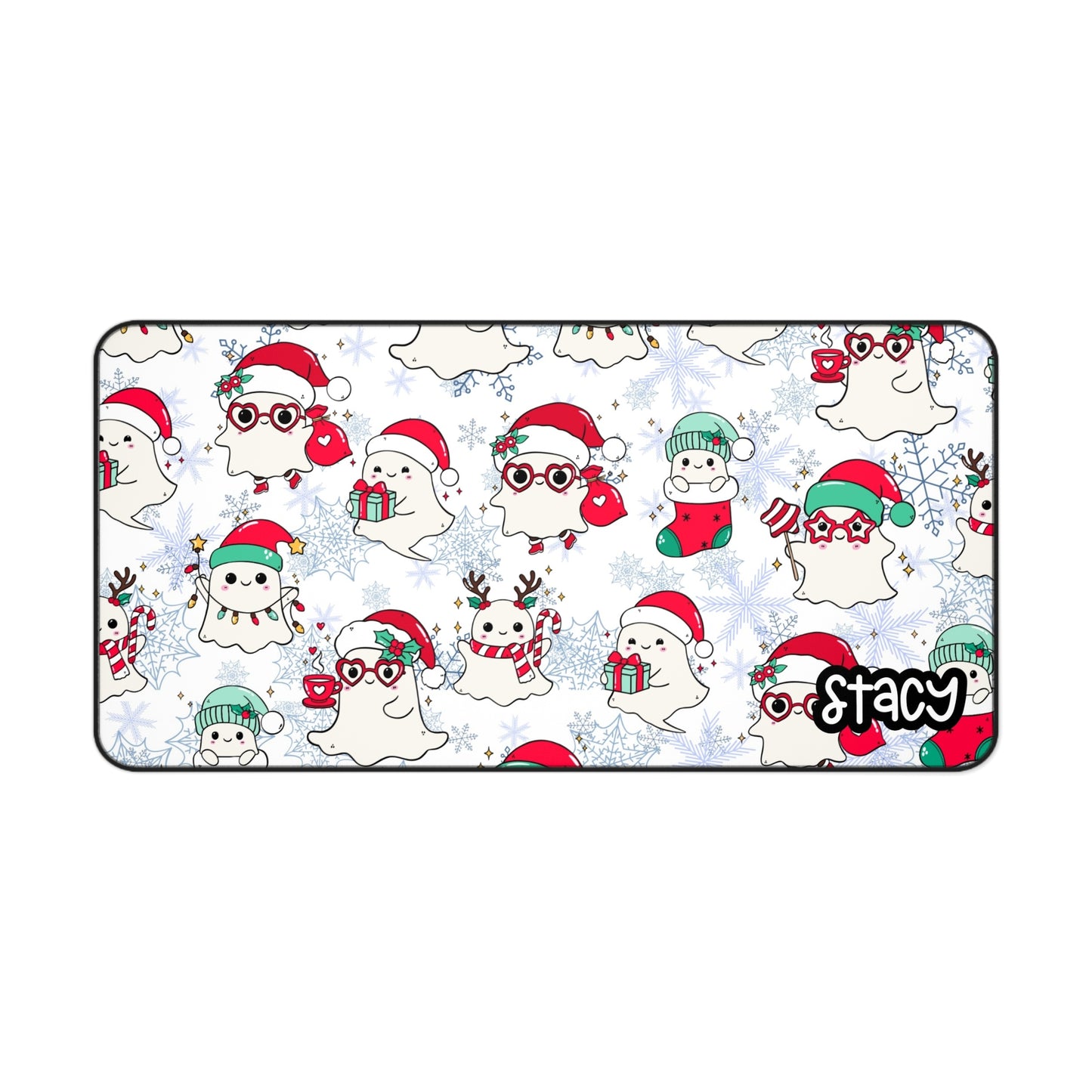 Cute Christmas Ghosty Desk Mat