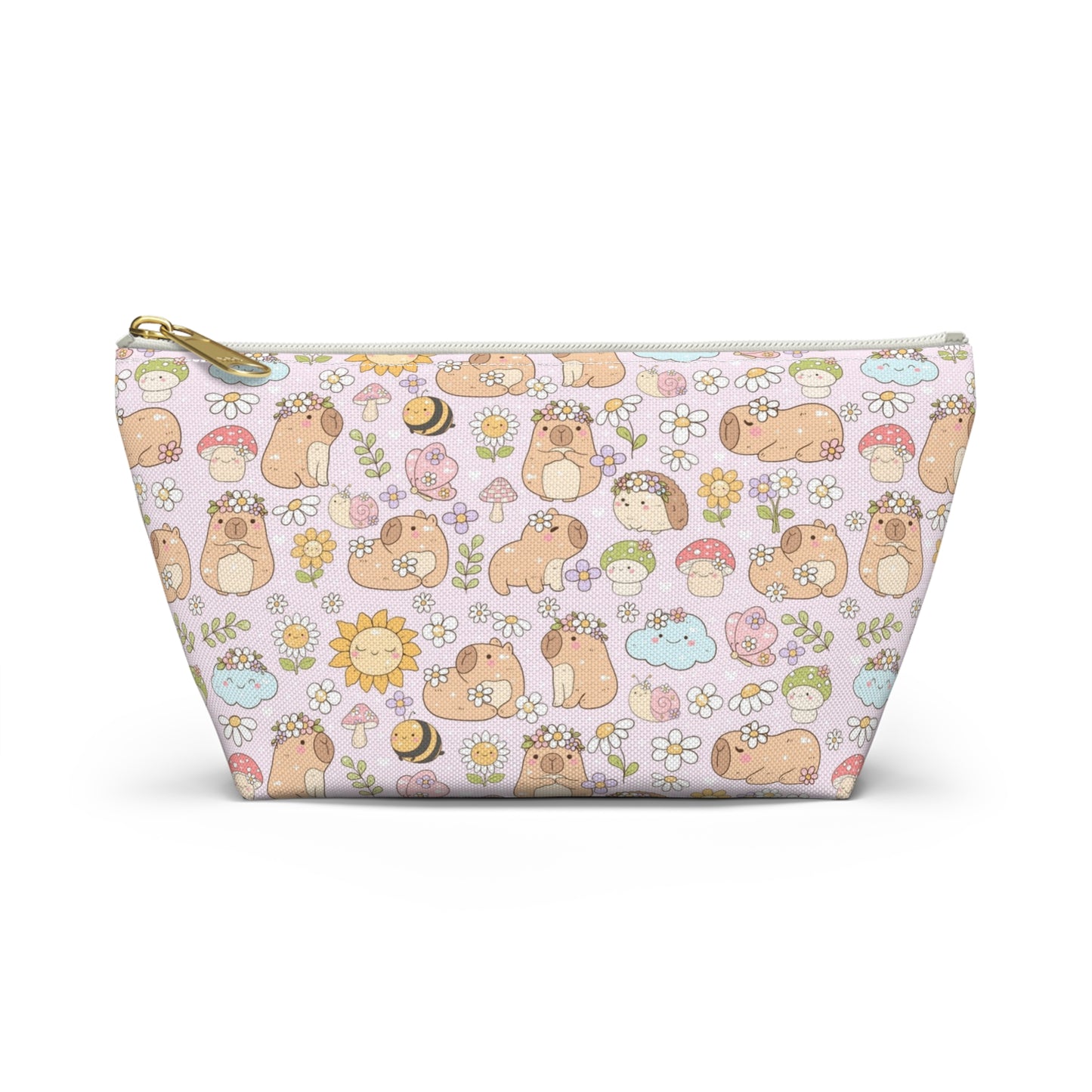Matching Capybara mousepad, notebook, pen, pouch and bag charm/key chain lip balm holder (pink)- Personalization option available!