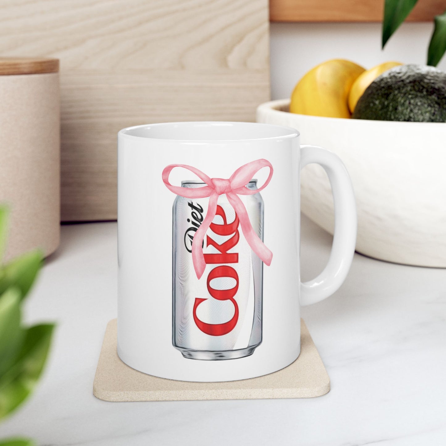 Diet Coke Coquette Ceramic Mug, (11oz)