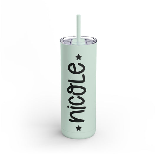 Personalized Skinny Matte Tumbler, 20oz
