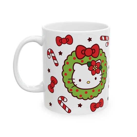 Hello Kitty Christmas Ceramic Mug, (11oz)