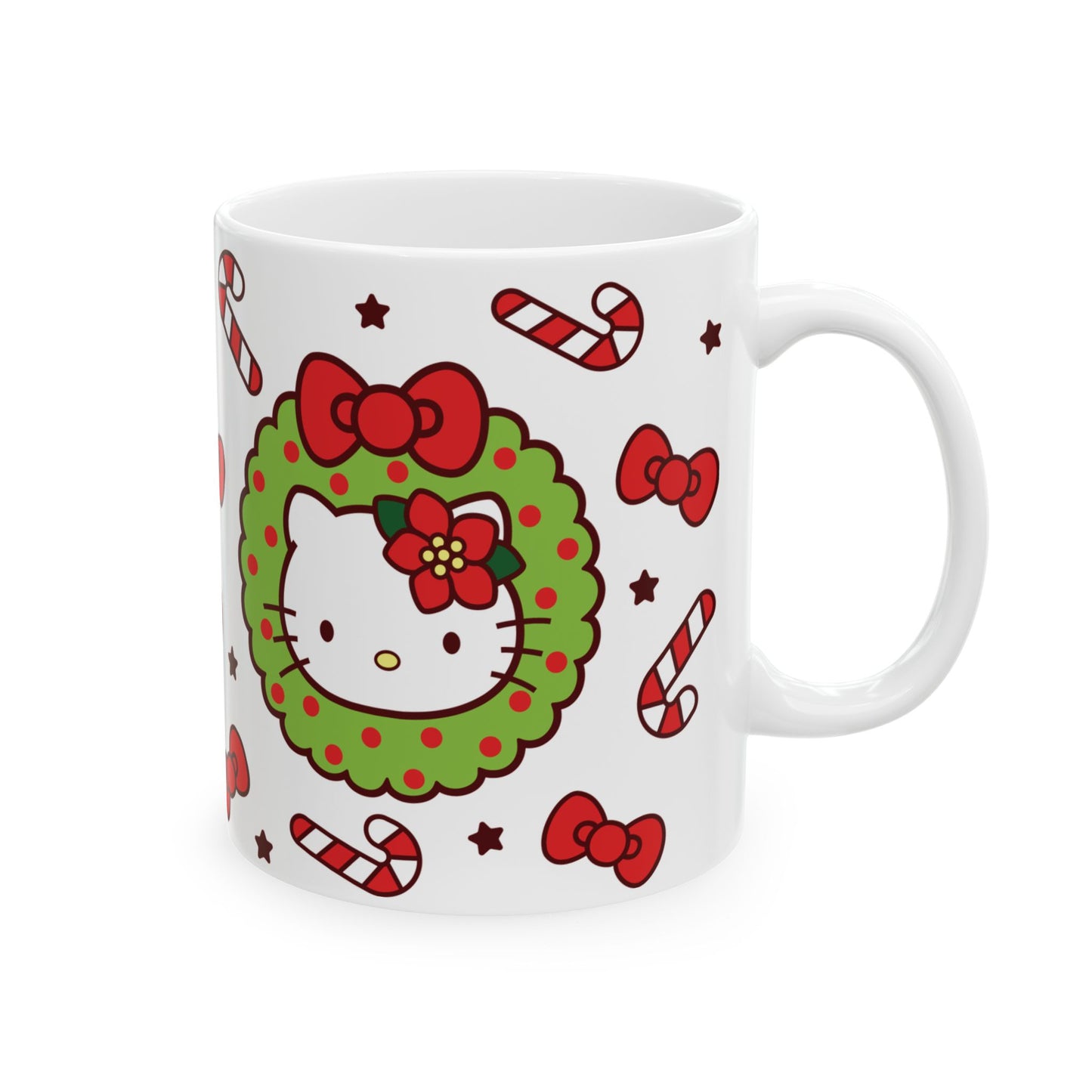 Hello Kitty Christmas Ceramic Mug, (11oz)