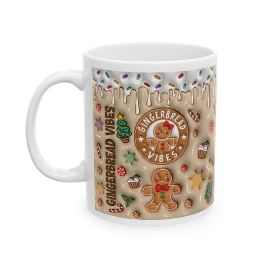 Christmas Ceramic Mug, (11oz)
