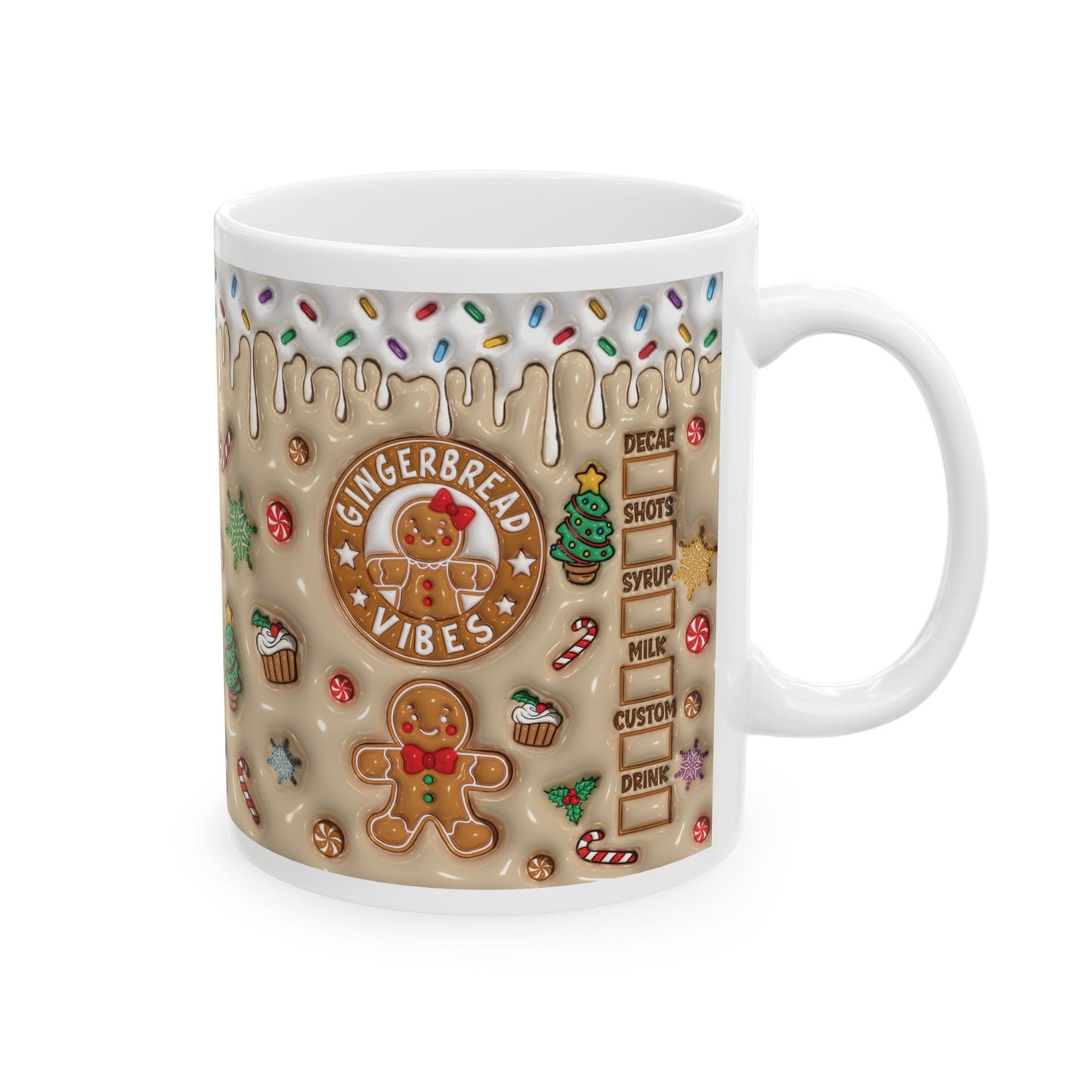 Christmas Ceramic Mug, (11oz)