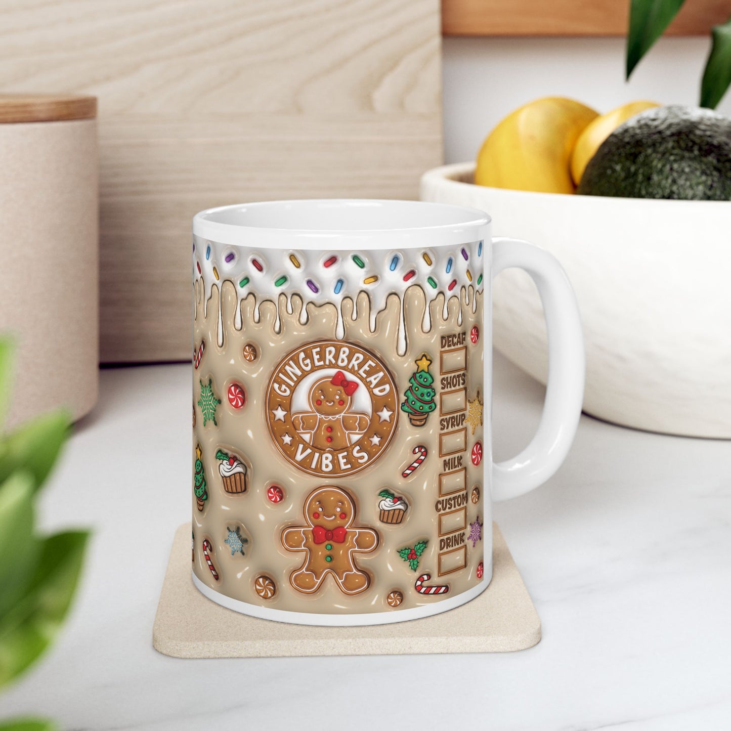 Christmas Ceramic Mug, (11oz)