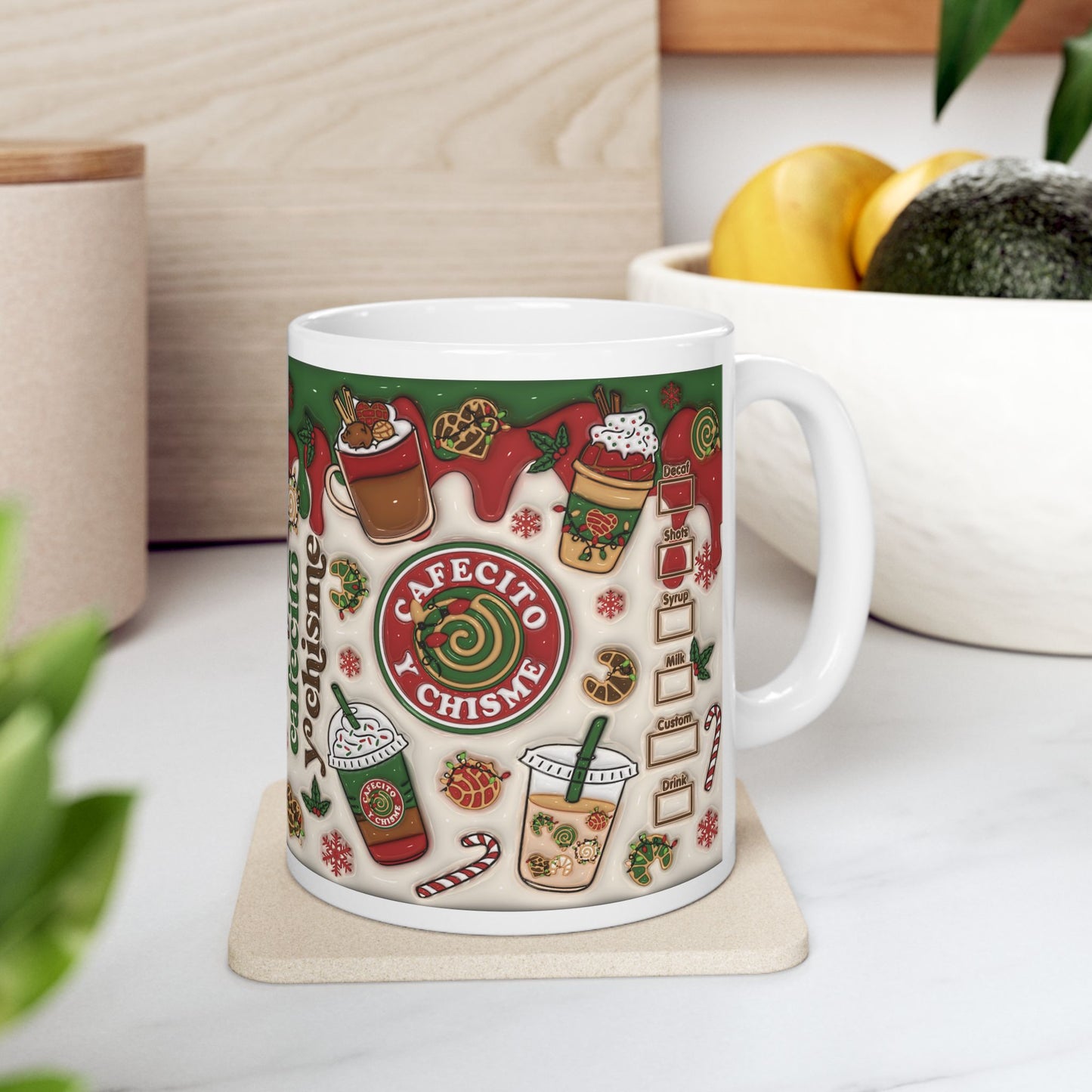 Christmas Ceramic Mug, (11oz)