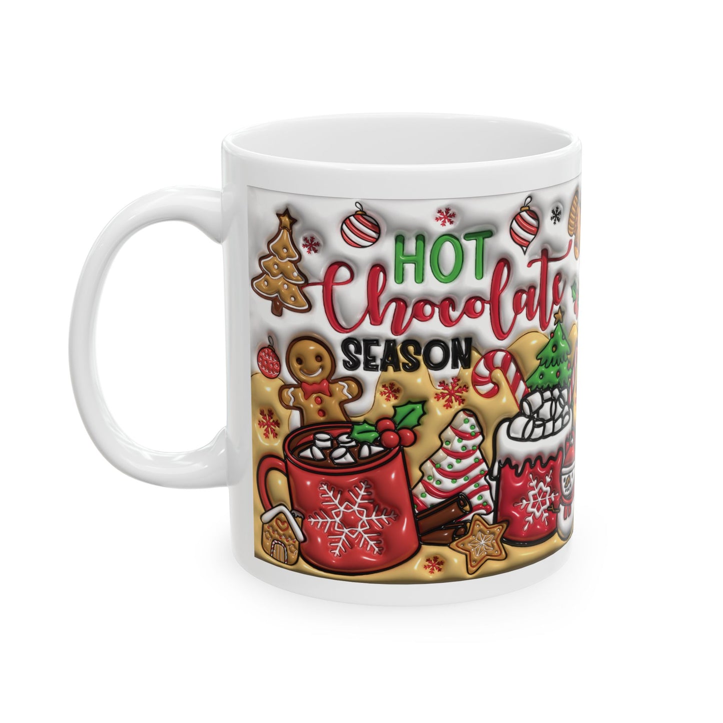 Christmas Ceramic Mug, (11oz)