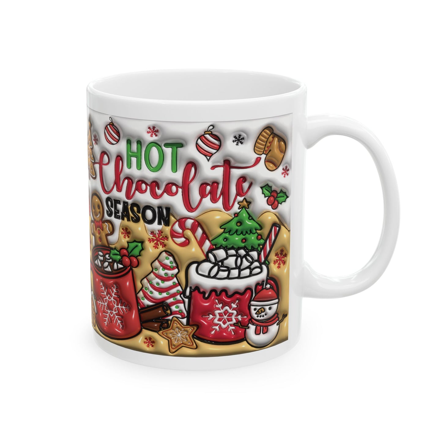 Christmas Ceramic Mug, (11oz)