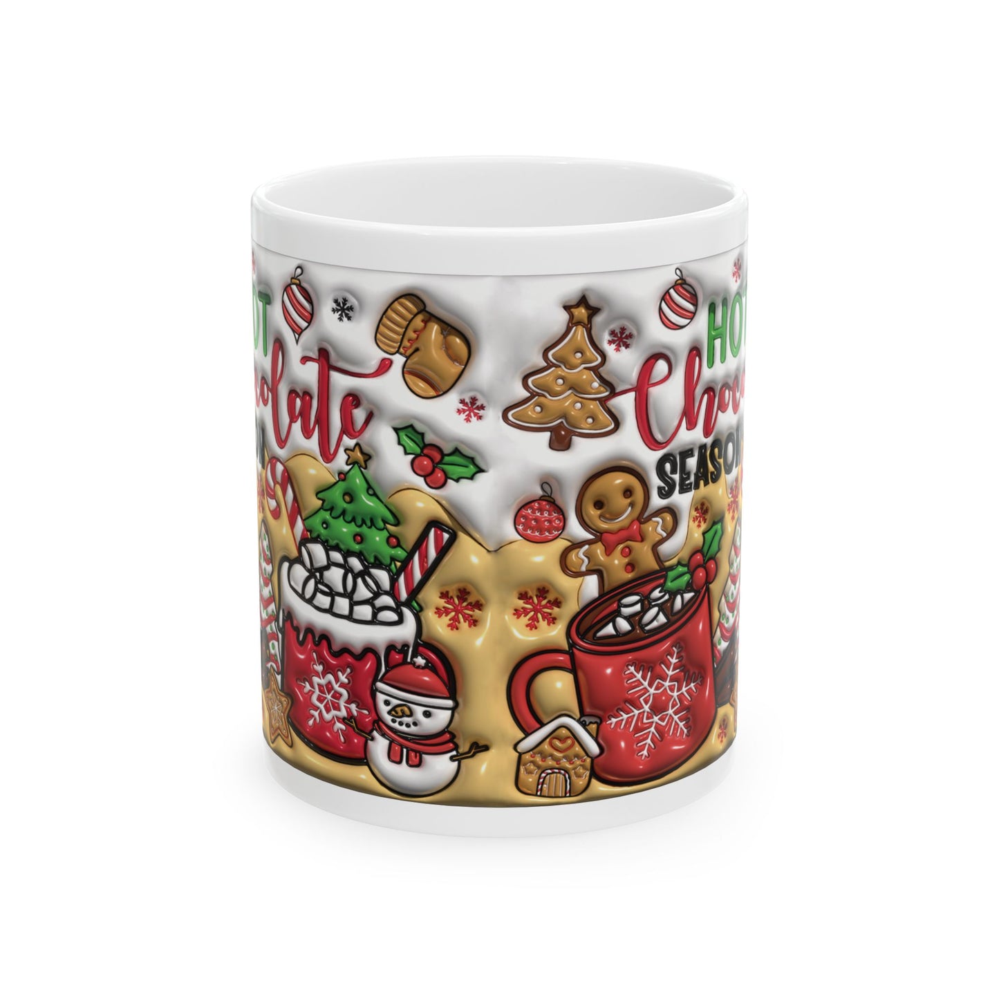 Christmas Ceramic Mug, (11oz)