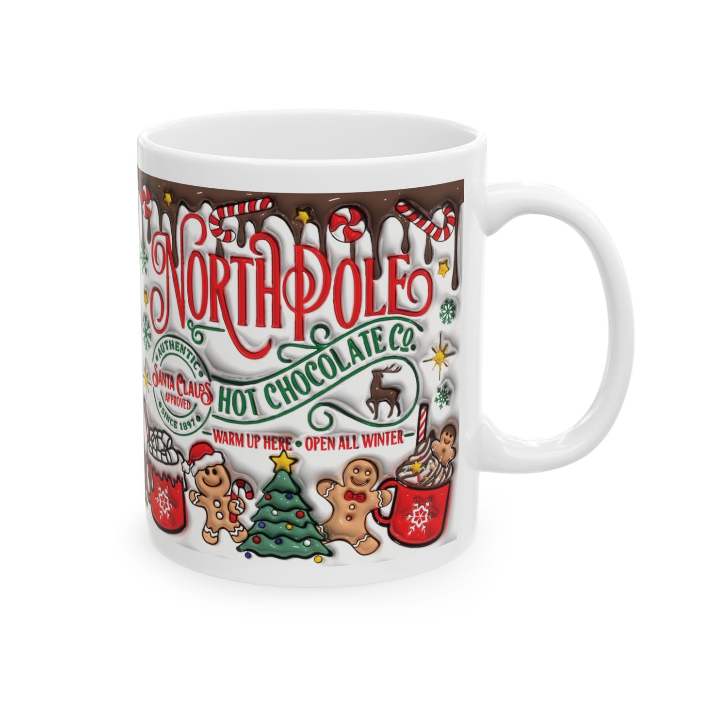 Christmas Ceramic Mug, (11oz)