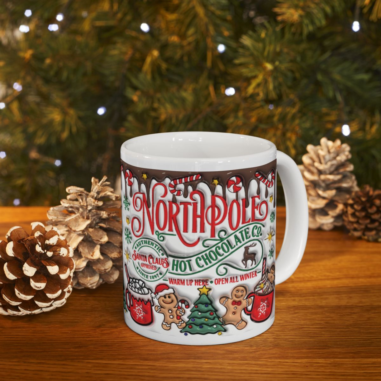 Christmas Ceramic Mug, (11oz)