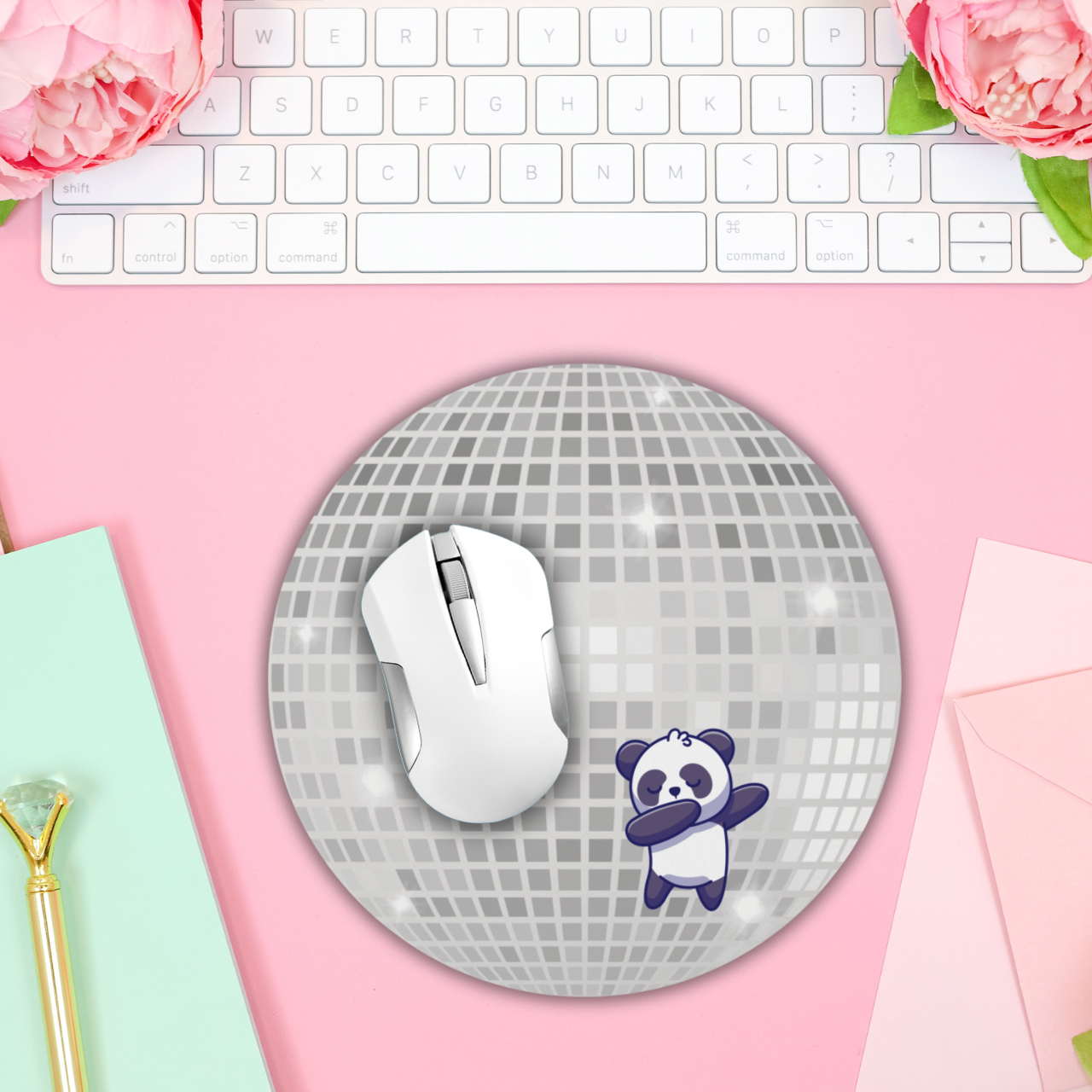 Mouse Pad - Disco Ball & Dancing Panda