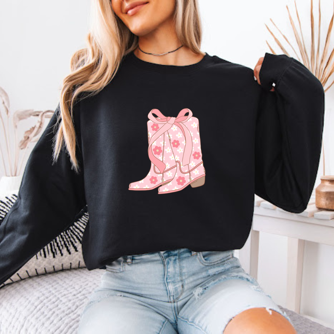 Sweatshirt for Women - Coquette Cowgirl | Various Colors Available