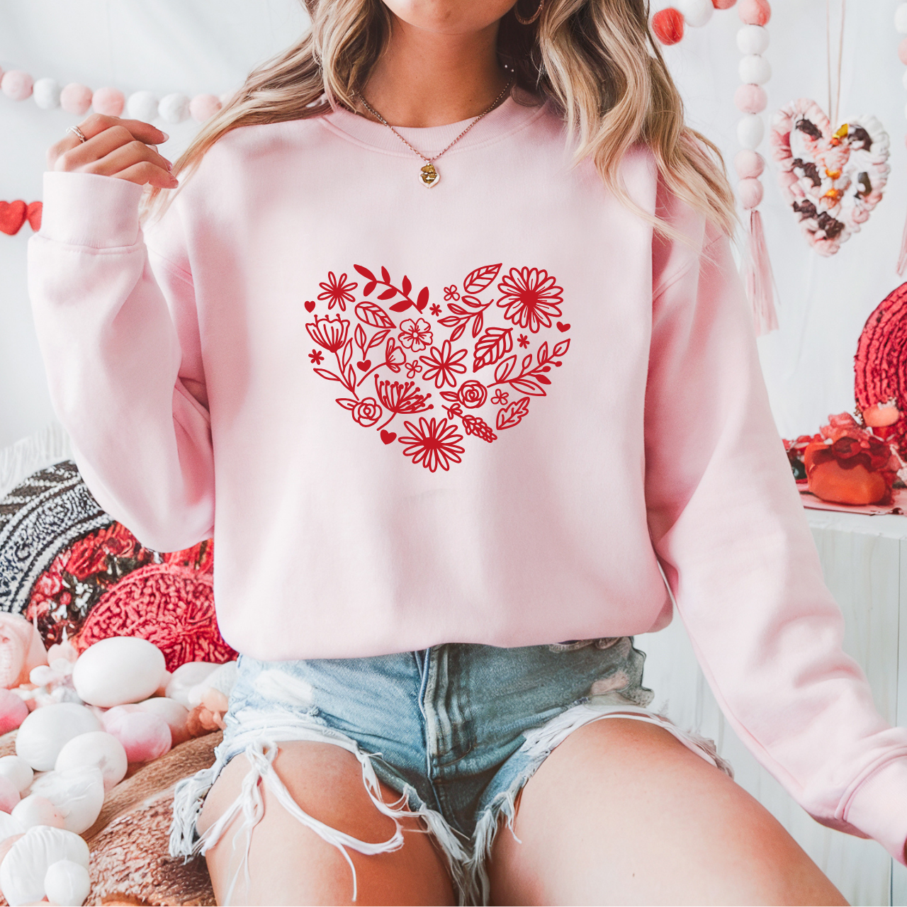 Valentine’s Sweatshirt for Women | Various Colors Available