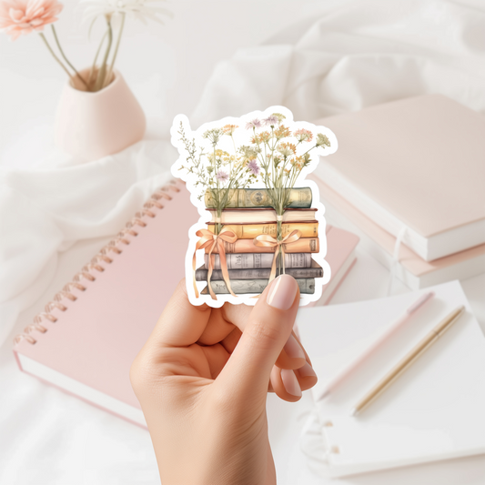 Book Art Sticker (water proof) 3”x4”