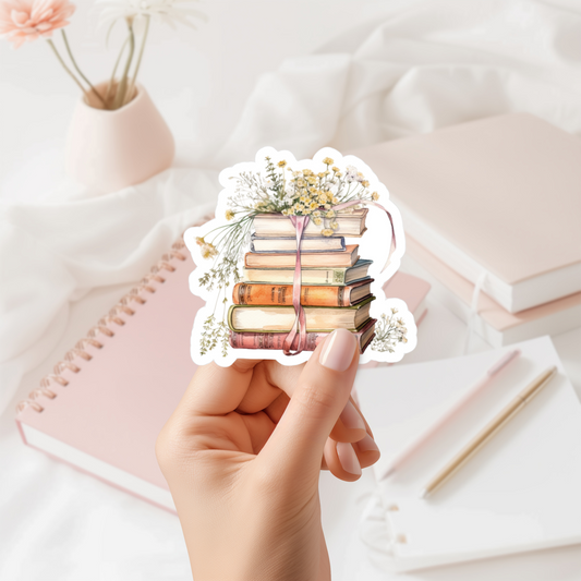 Book Art Sticker (water proof) 3”x4”