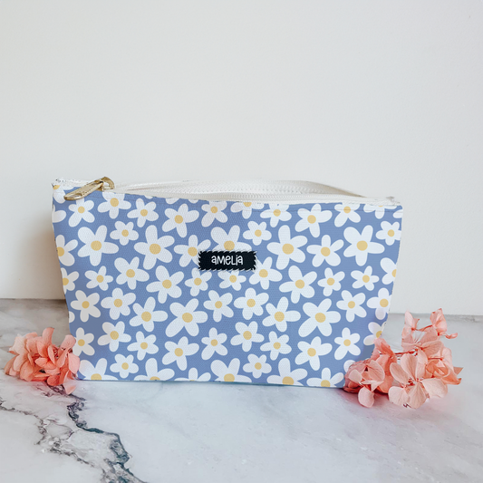 Personalized Floral Pouch | Floral Accesories Bag