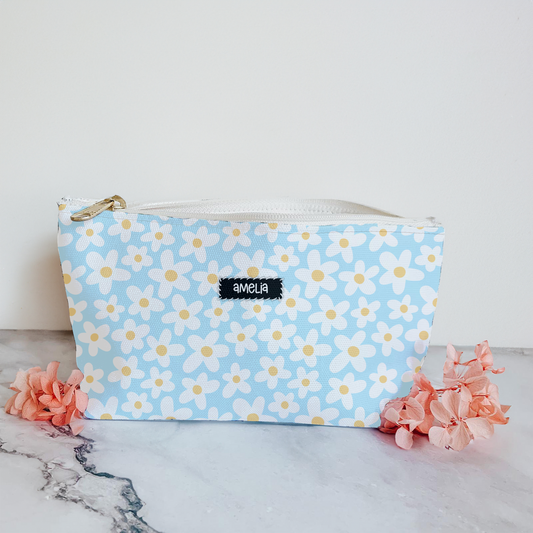 Personalized Retro Floral Pouch | Retro Floral Accesories Bag