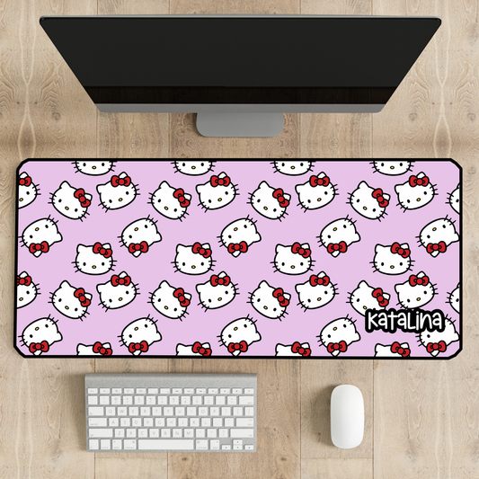 Personalized Hello Kitty Desk Mat | Cute Desk Pads