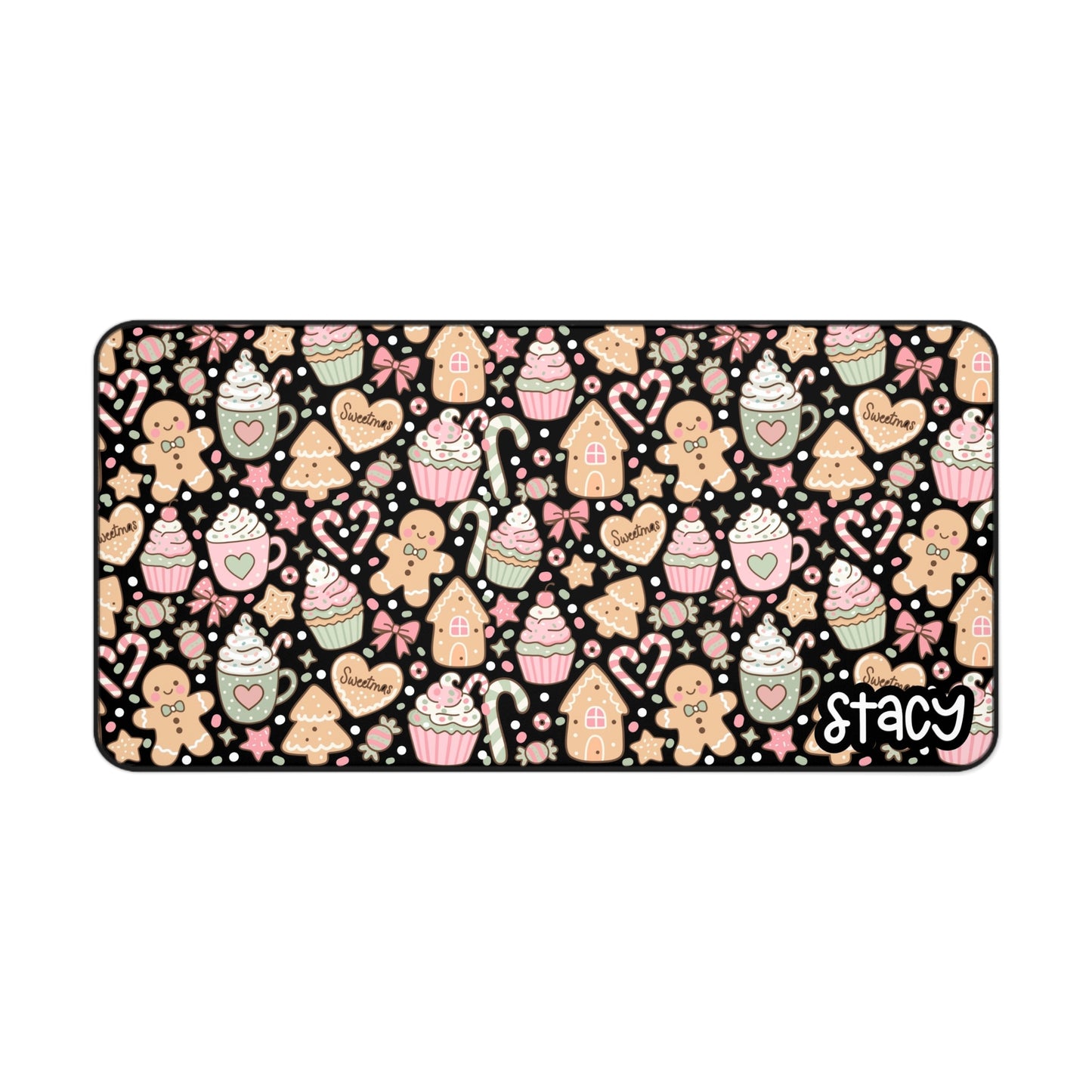 Gingerbread & Hot Cocoa Holiday Cheer Desk Mat