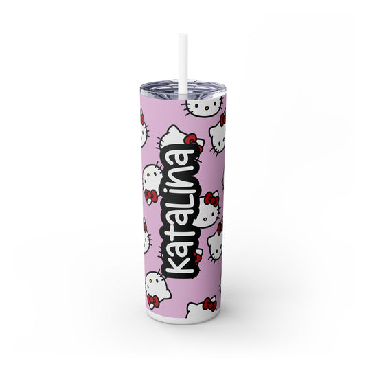 Personalized Hello Kitty Tumbler with Straw, 20oz