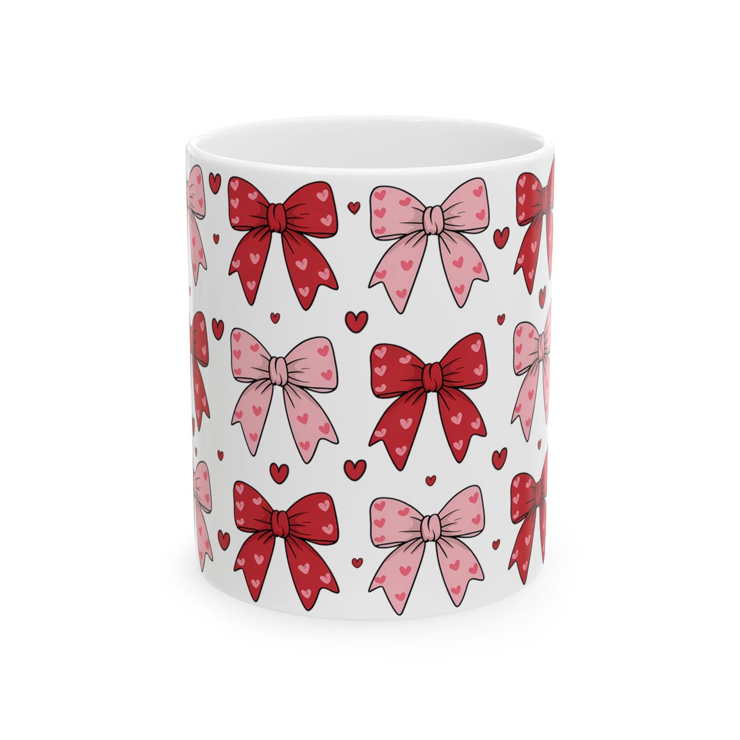 Coffee Mug (11oz) - Valentine’s Coquette Bows