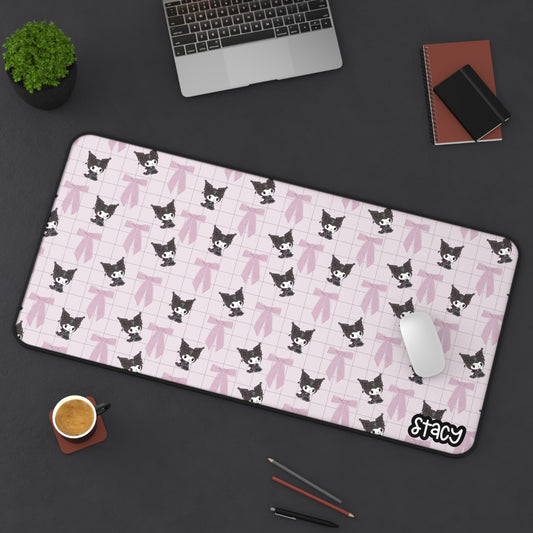 Cute Kuromi Desk Mat, Personalized Desk Pad for Kuromi Lovers, Office Decor, Home Office Accessories