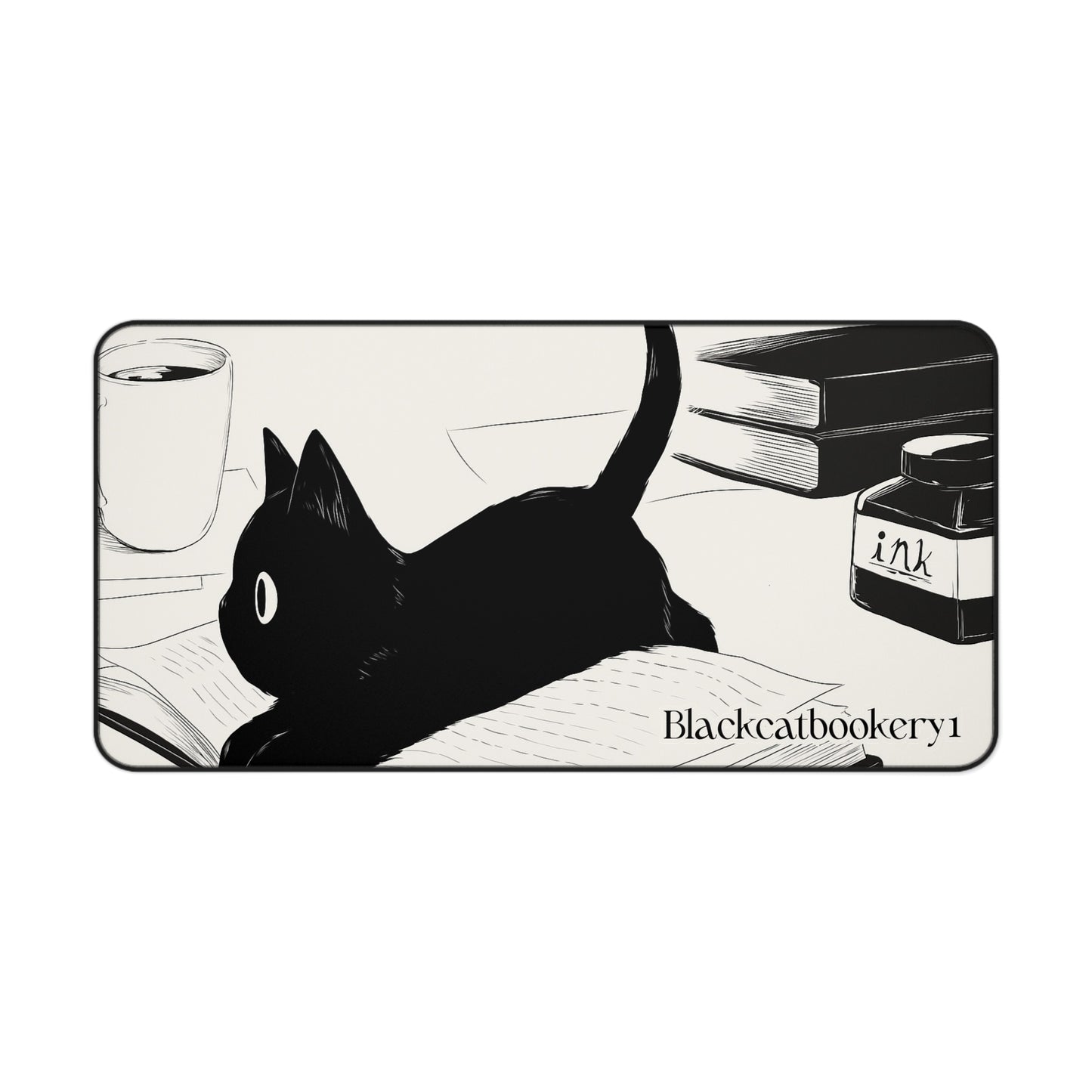 Custom Made Cat-Themed Desk Mat