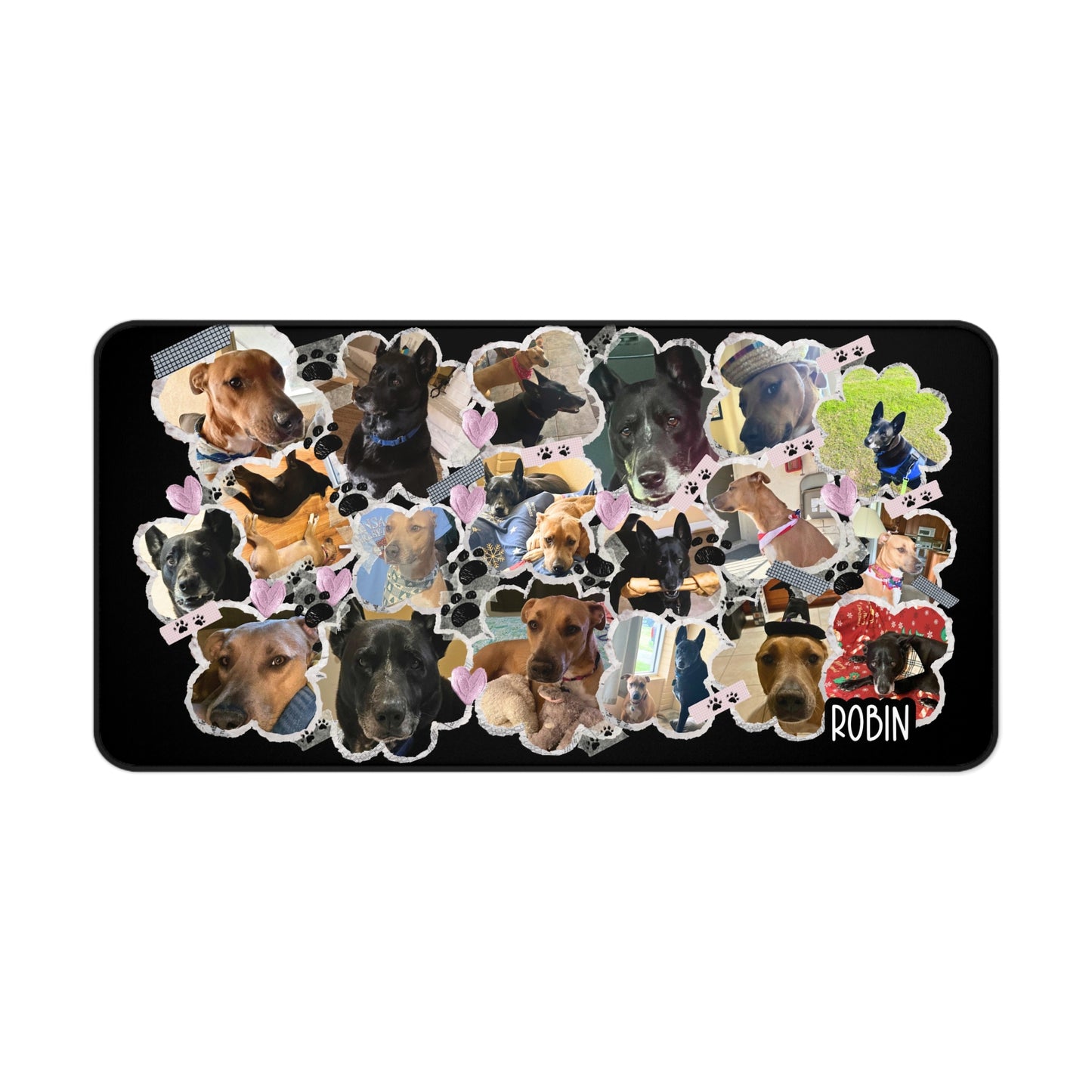 Custom Dog Desk Mat | Custom Pet Desk Mat | Personalized Dog Lover Gift | Upload your Dog or Pet’s Photos