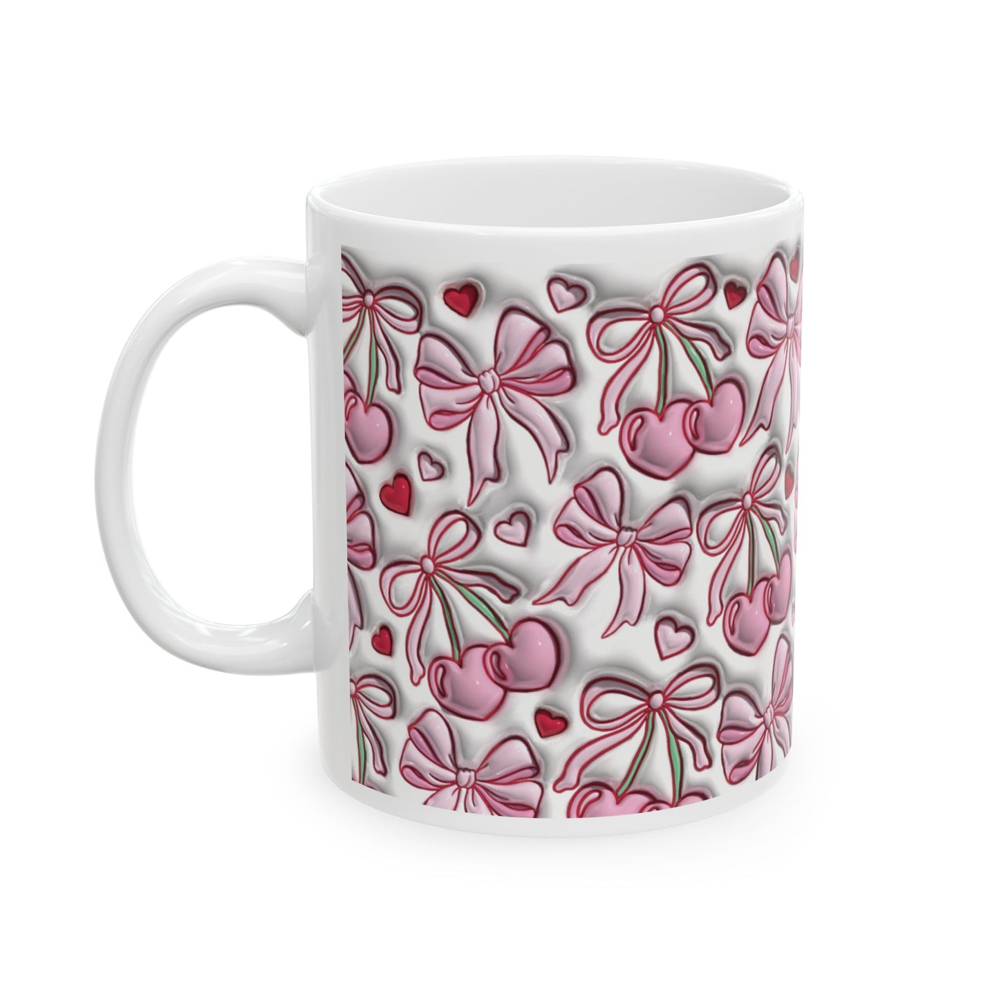 Coffee Mug (11oz) - Valentine’s Coquette Bows