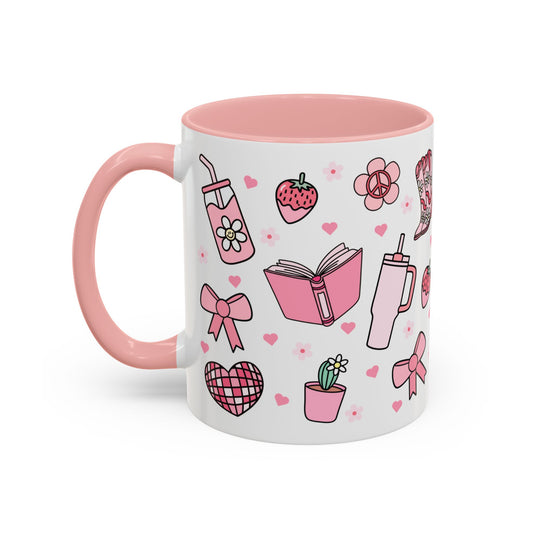 Booklover Pink Coffee Mug (11oz)