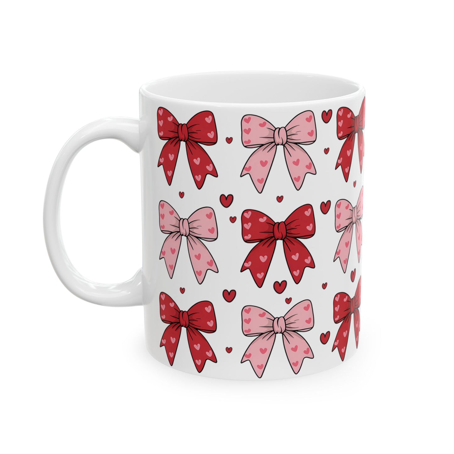 Coffee Mug (11oz) - Valentine’s Coquette Bows