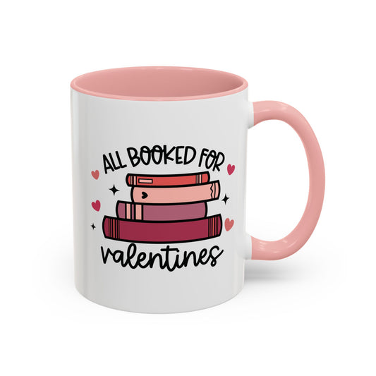 Booklover Valentines Coffee Mug (11oz) | Booked for Valentines Mug