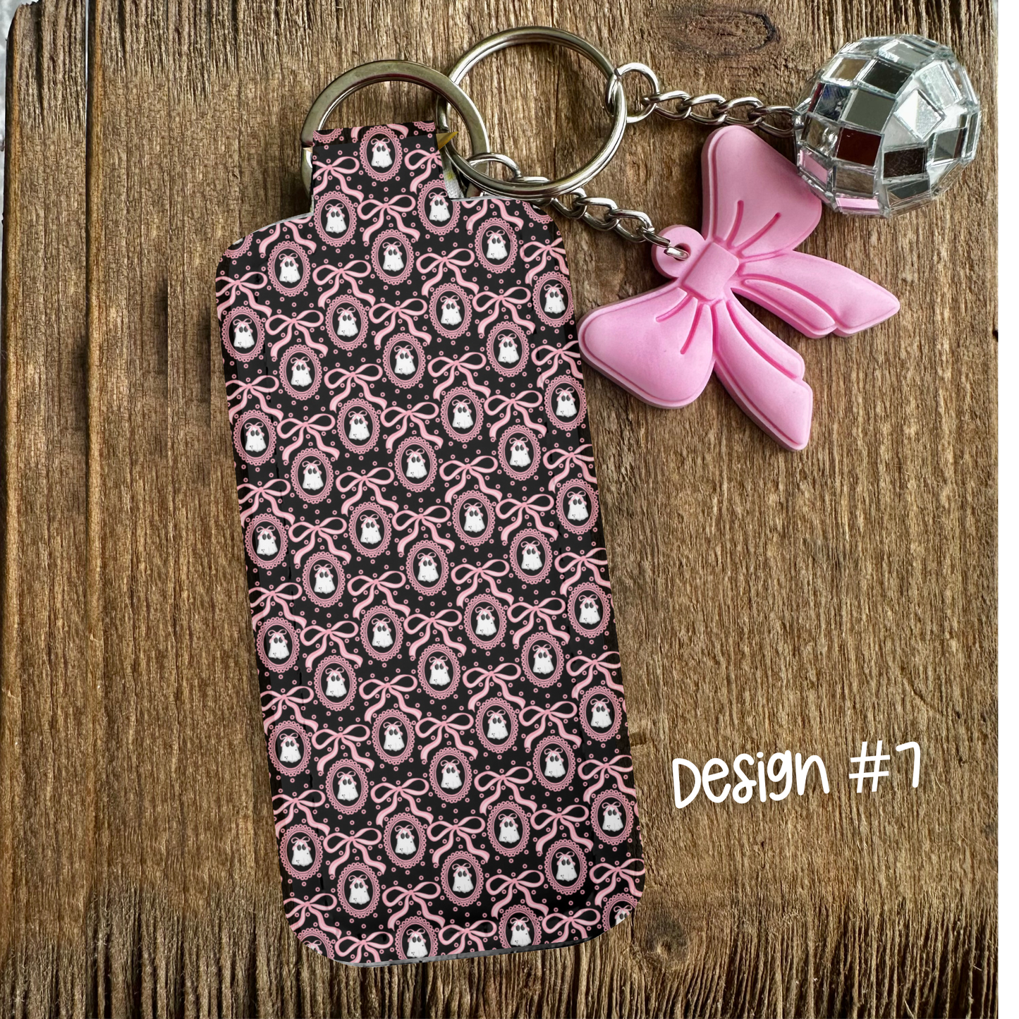 Lip Balm Keychain Holder with Free Lip Balm & Mystery Charms | Cute Bag Charm | Personalized Bag Charm - Free Shipping