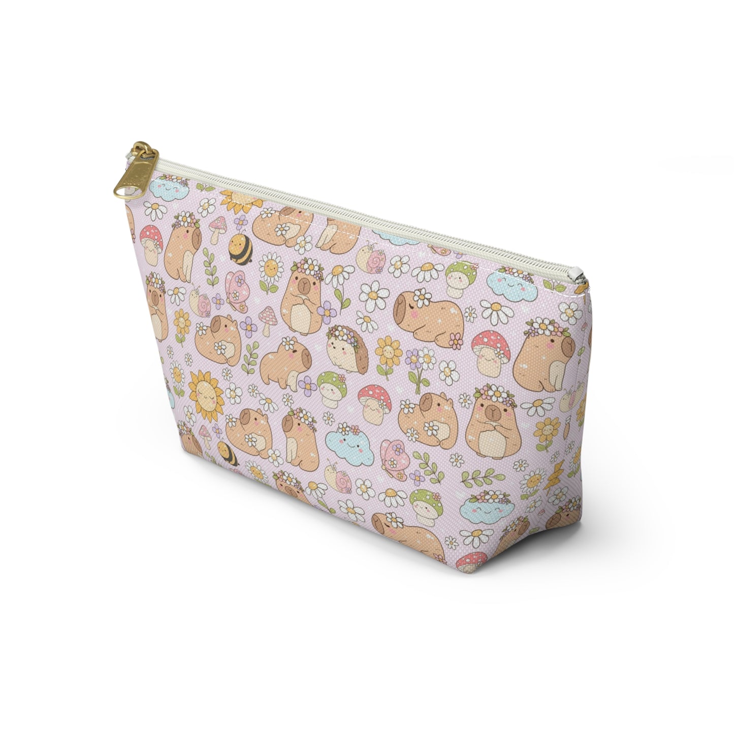 Matching Capybara mousepad, notebook, pen, pouch and bag charm/key chain lip balm holder (pink)- Personalization option available!