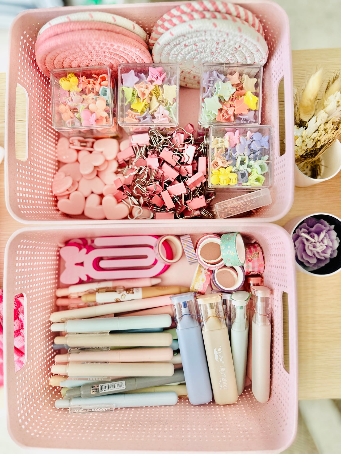 🎀 Deluxe Soft Girl Era Desk Kit Mystery Box — 40 Curated Items for the Ultimate Desk Glow‑Up | Pink Aesthetic Desk Set & Gift Box | Coquette Stationery Bundle