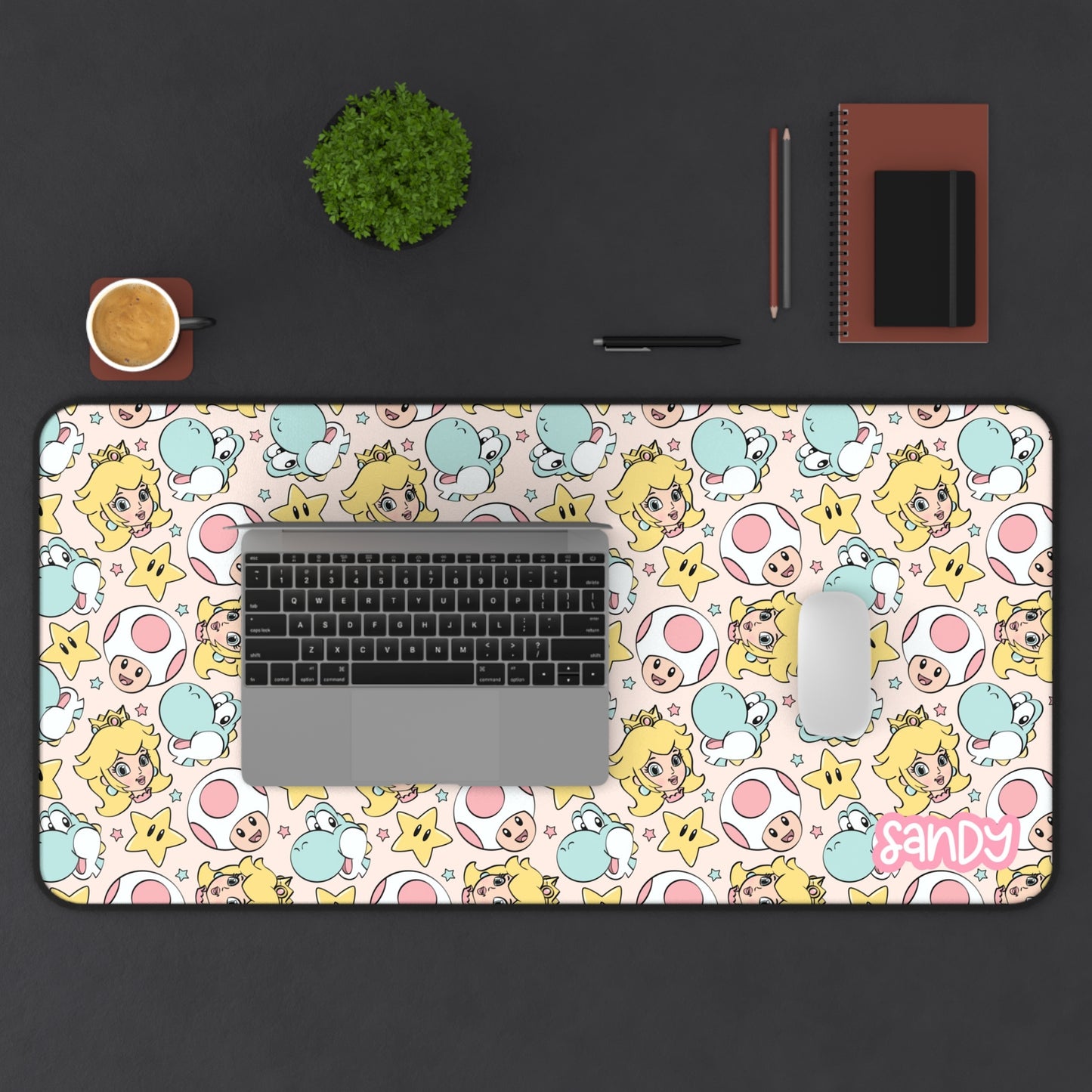 Kawaii Princess Desk Mat | Cute Kawaii Gaming Desk Mat