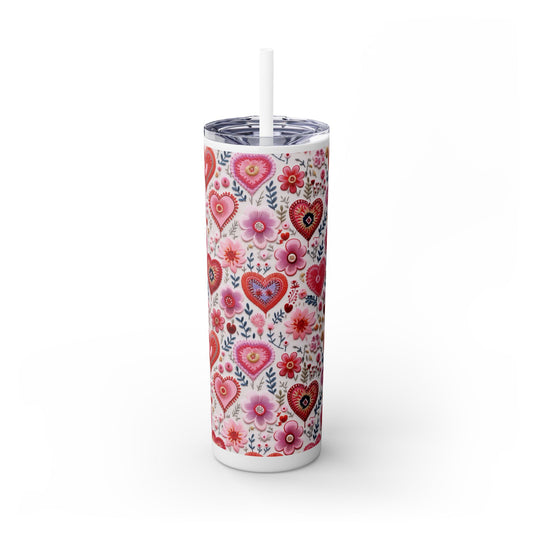 Floral Hearts Tumbler