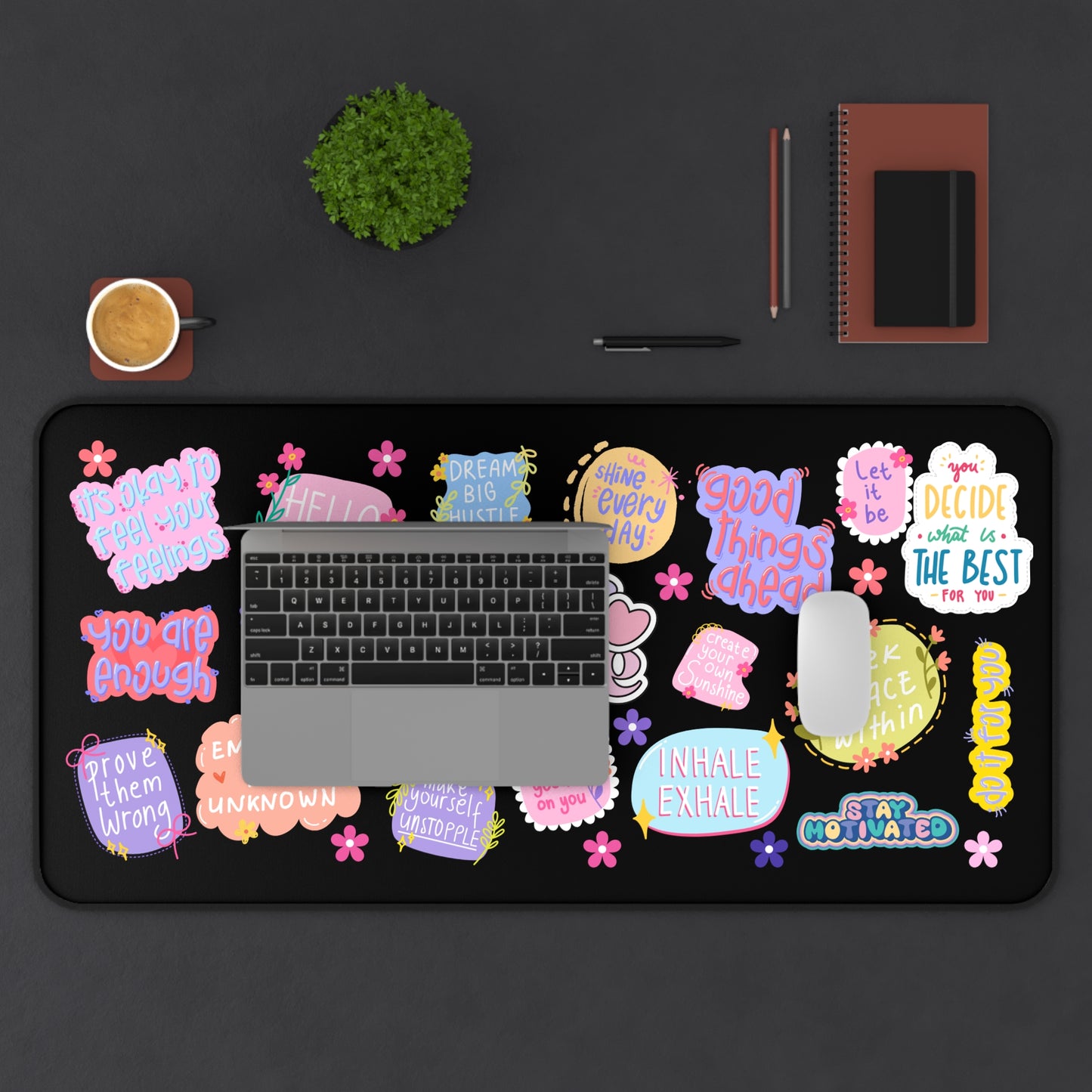 Self-Love Desk Mat | Mental Health Affirmations Desk Mat