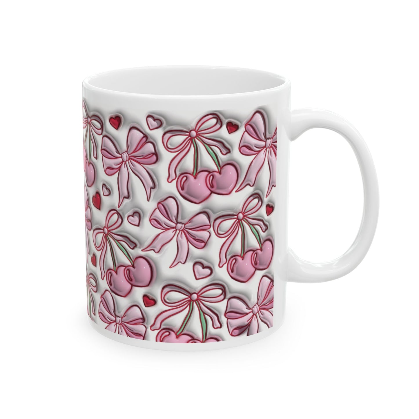 Coffee Mug (11oz) - Valentine’s Coquette Bows