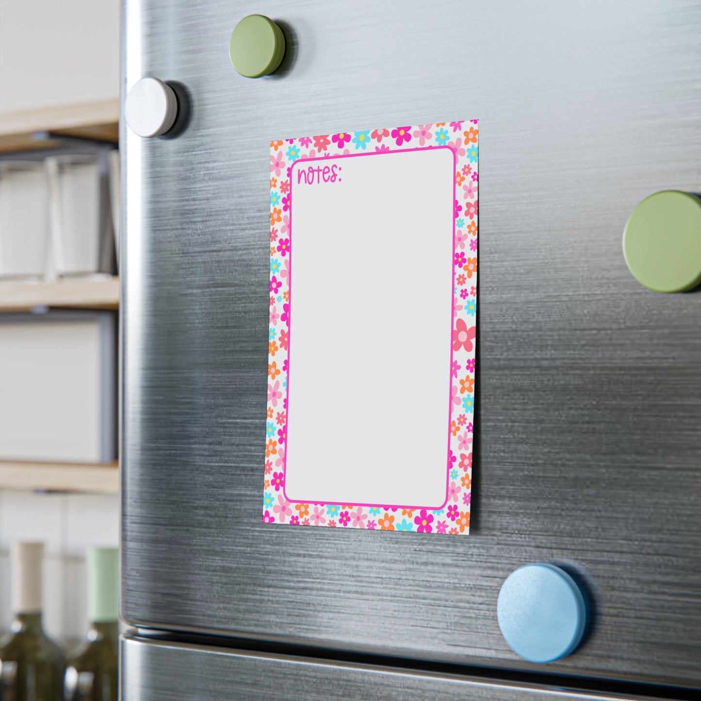 Flower Pattern Post-it® Note Pads - Bright & Colorful Sticky Notepad for Everyday Use