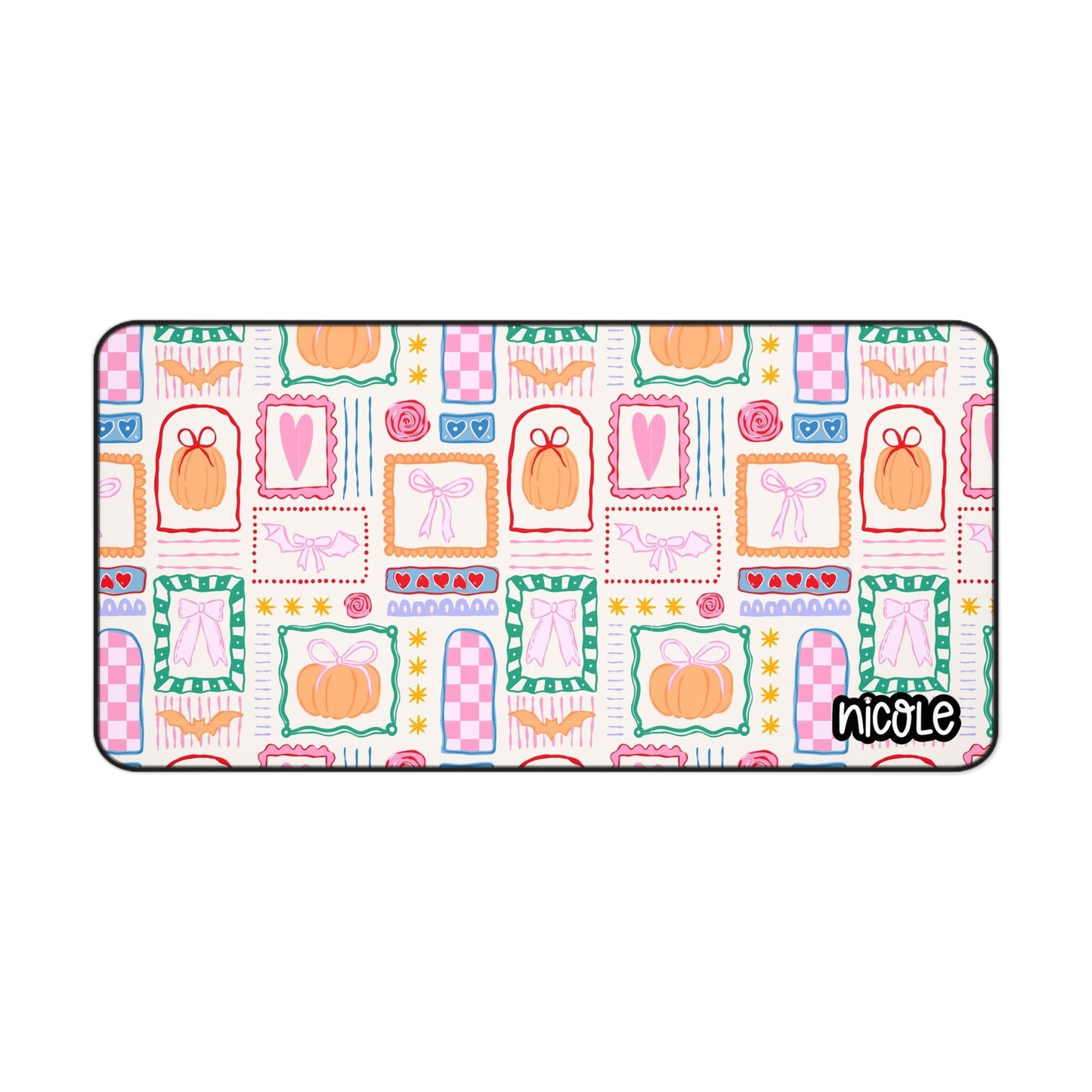 Cute Fall Desk Mat, Cute Office Decor, Personalized Mouse Pad, Creative Workspace Accessories, Gift for Students and Professionals