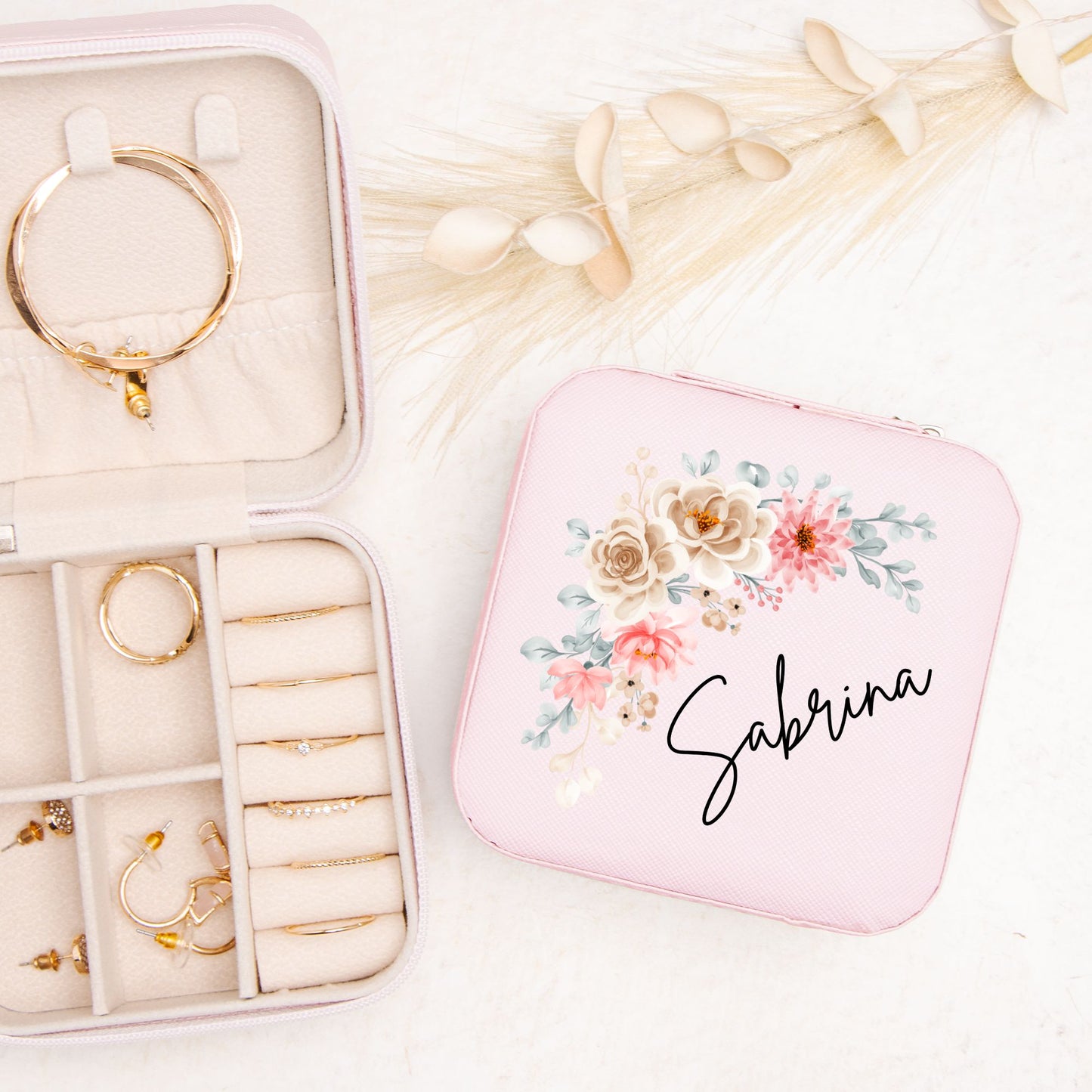 Personalized Jewelry Box / Jewlery Travel Case